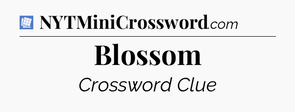 Blossom Puzzle Page Crossword Clue