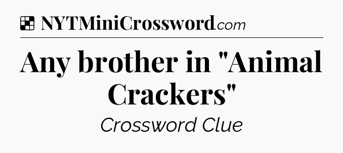 Solution: Any brother in 