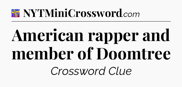 American rapper and member of Doomtree Codycross