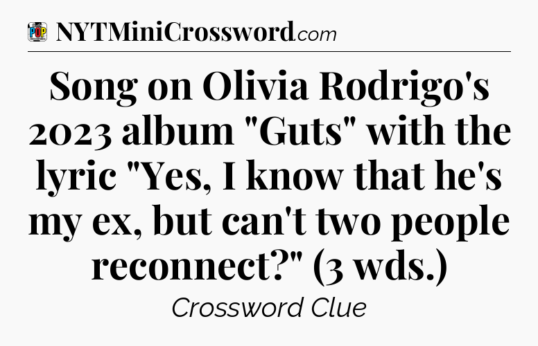 Song on Olivia Rodrigo's 2023 album 