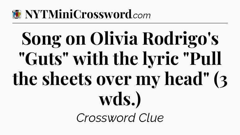 Song on Olivia Rodrigo's 