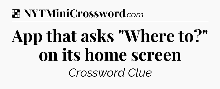 Solution: App that asks 