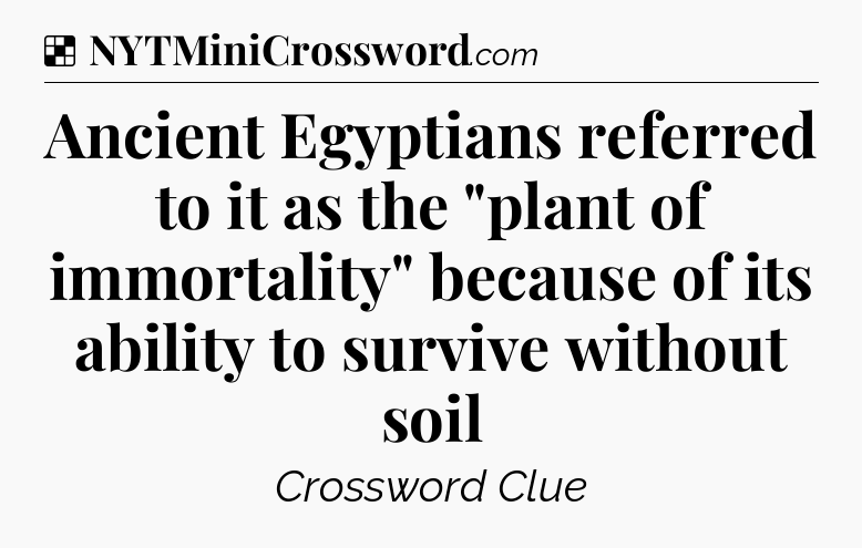 Solution: Ancient Egyptians referred to it as the 