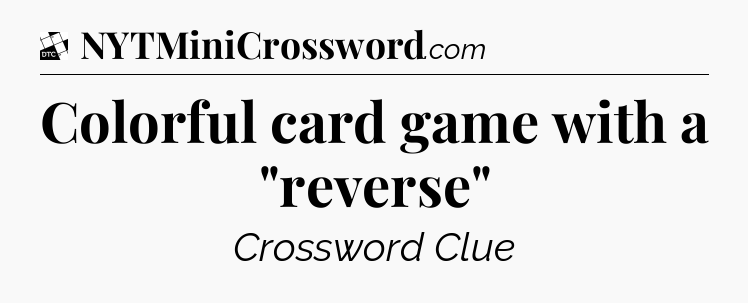 Colorful card game with a 