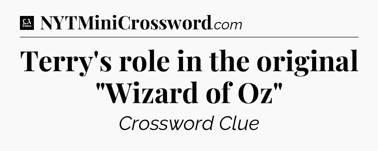 Terry's role in the original 