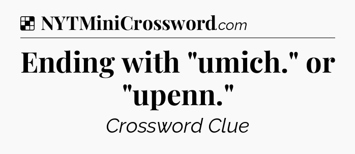 Solution: Ending with 