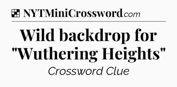 Solution: Wild backdrop for 