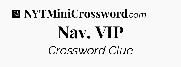 Nav. VIP - LA Times Crossword