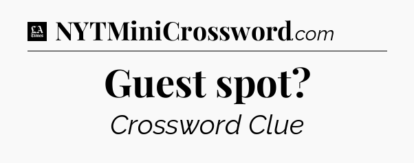 Guest spot - LA Times Crossword