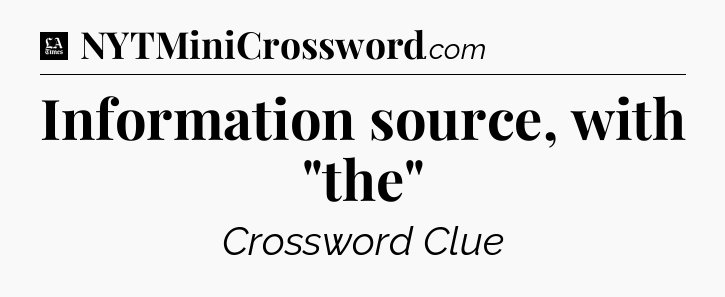 Information source, with 