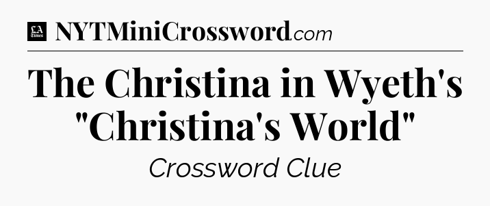 The Christina in Wyeth's 