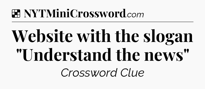 Solution: Website with the slogan 