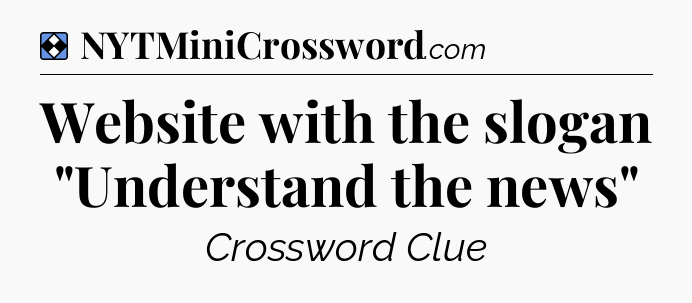 Solution: Website with the slogan 