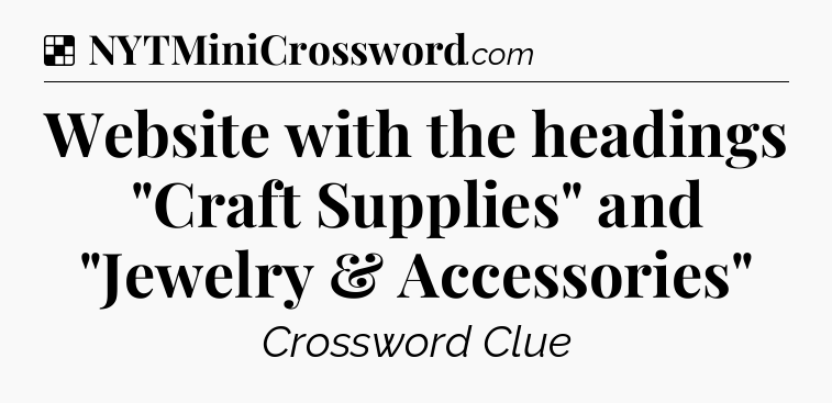 Solution: Website with the headings 