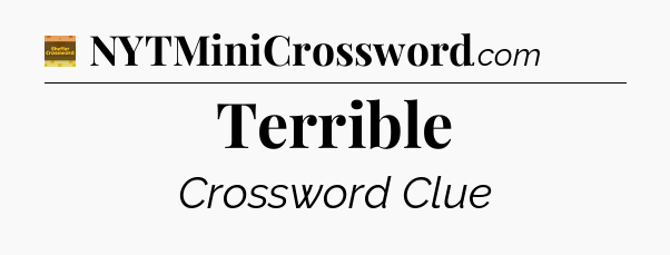 Terrible crossword clue Eugene Sheffer