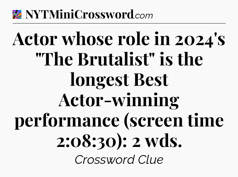 Actor whose role in 2024's 