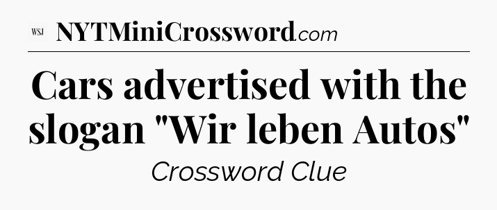 Cars advertised with the slogan 