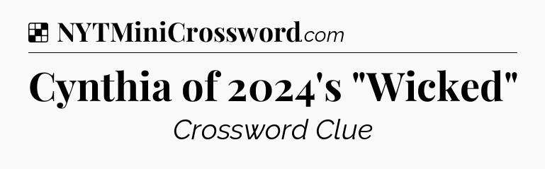 Solution: Cynthia of 2024's 