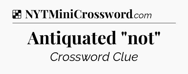 Solution: Antiquated 