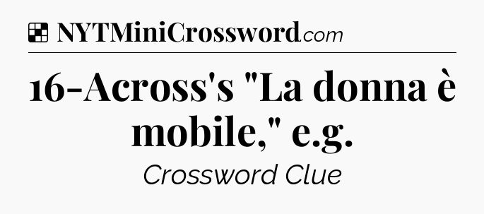 Solution: 16-Across's 