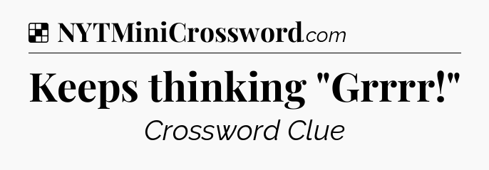 Solution: Keeps thinking 