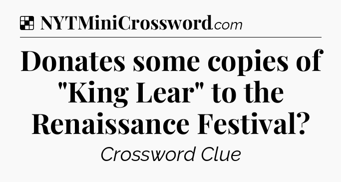 Solution: Donates some copies of 