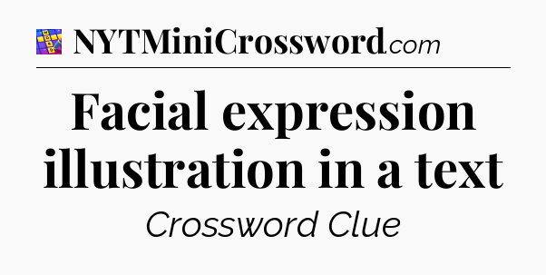 Facial expression illustration in a text Codycross