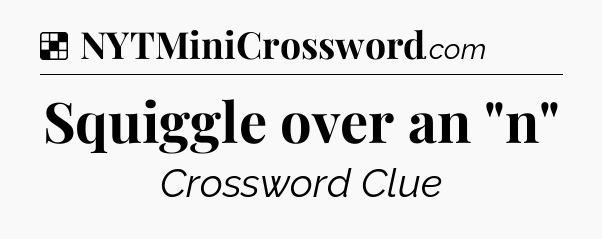 Solution: Squiggle over an 