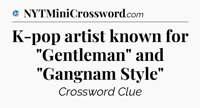 K-pop artist known for 