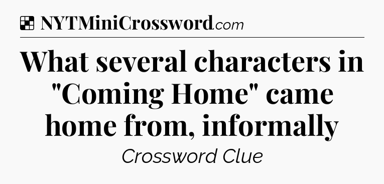 Solution: What several characters in 