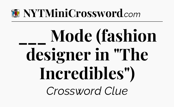 ___ Mode (fashion designer in 