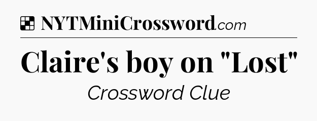 Solution: Claire's boy on 