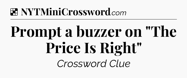 Solution: Prompt a buzzer on 