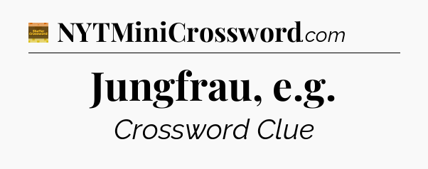 Jungfrau, e.g crossword clue Eugene Sheffer
