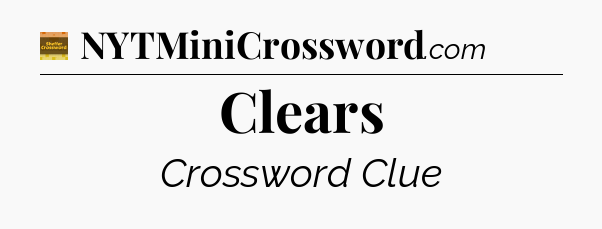 Clears - Eugene Sheffer Crossword