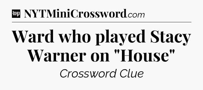 Ward who played Stacy Warner on 