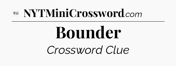 Bounder - WSJ Crossword