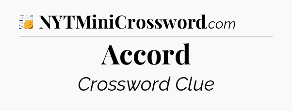 Accord - 7 Little Words