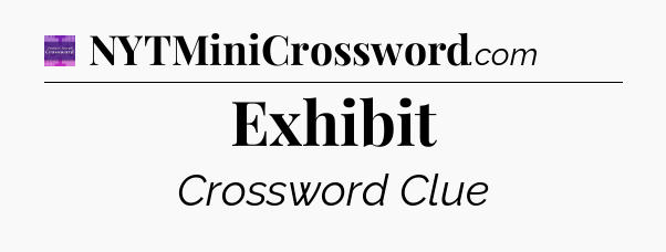 Exhibit - Thomas Joseph Crossword