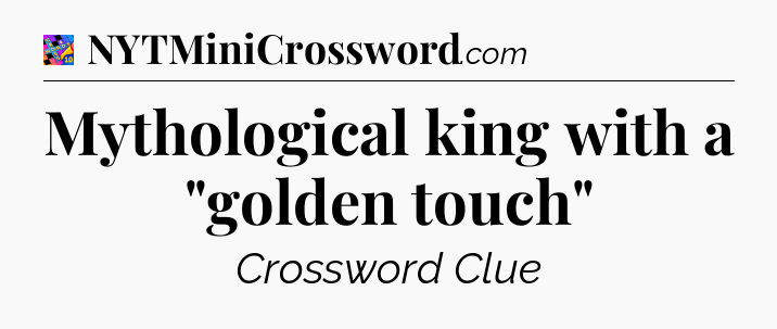 Mythological king with a 