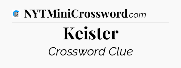 Keister Crossword Clue