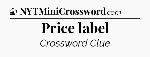 Price label - Daily Themed Classic Crossword