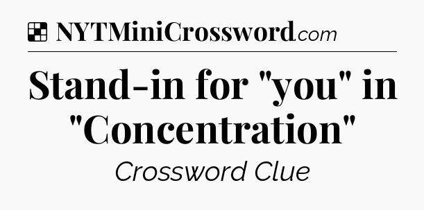 Solution: Stand-in for 