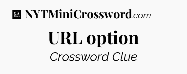 URL option - LA Times Crossword