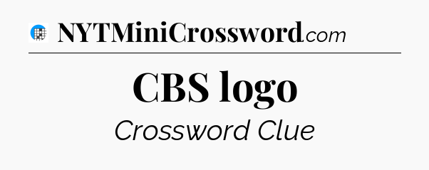 CBS logo Crossword Clue