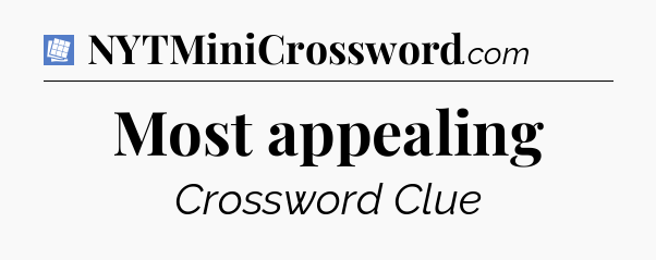 Most appealing Puzzle Page Crossword Clue