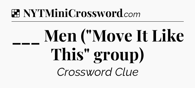 Solution: ___ Men (