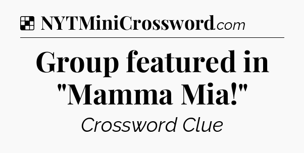 Solution: Group featured in 