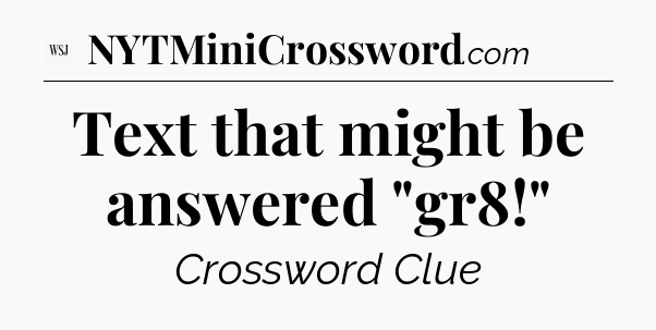 Text that might be answered 