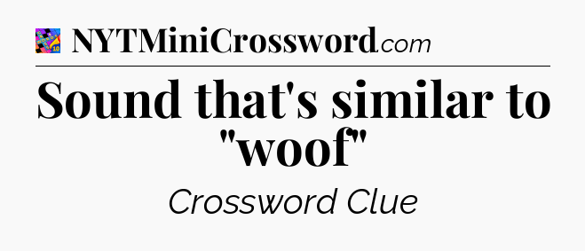 Sound that's similar to 